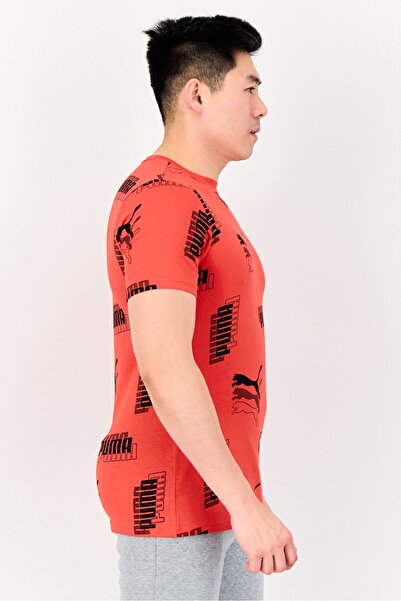 Puma Men Regular Fit Short Sleeve Outdoors T-Shirts, Red