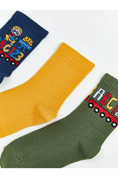 LC Waikiki Sparkling Selections from Shining Store |   Patterned Boys' Sock Socks 3-Piece