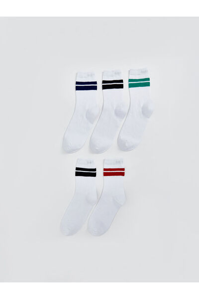 LC Waikiki Sparkling Selections from Shining Store |   Striped Girls' Socks, Pack of 5