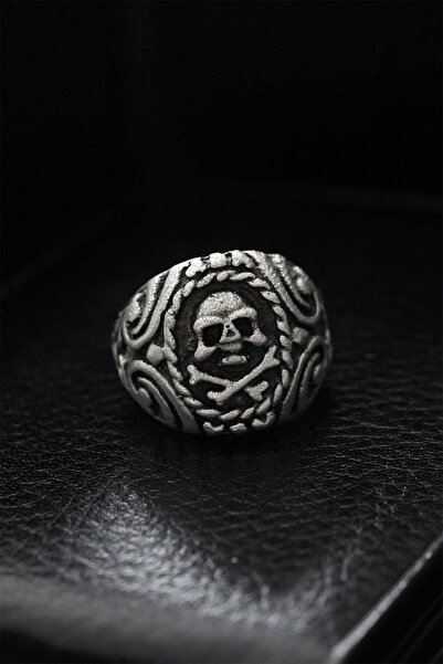 shopwave Adjustable Patterned Skull Model Men's Ring