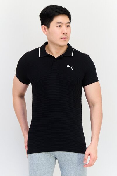 Puma Men Sportswear Fit Short Sleeve Outdoor Polo, Black