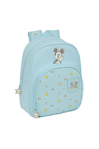 Mickey Mouse Clubhouse Ghiozdan școlar Mickey Mouse Clubhouse Baby Albastru deschis 28 x 34 x 10 cm
