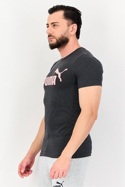 Puma Men Slim Fit Short Sleeve Outdoor T-Shirt, Charcoal