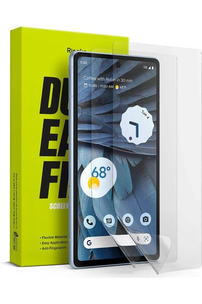 Ringke واقي شاشة جوجل بيكسل 7a | غشاء مزدوج سهل التركيب | عبوة من قطعتين | مع...