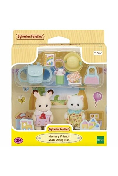 SYLVANIAN FAMILIES Set 2 figurines Sylvanian Families The Baby Duo on a Walk, multicolor