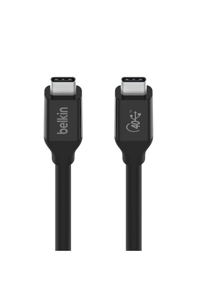 Belkin Cablu USB4, USB-C la USB-C, 0,8 m, Negru