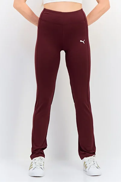 Puma Women Sportswear Fit Brand Logo Training Leggings, Maroon