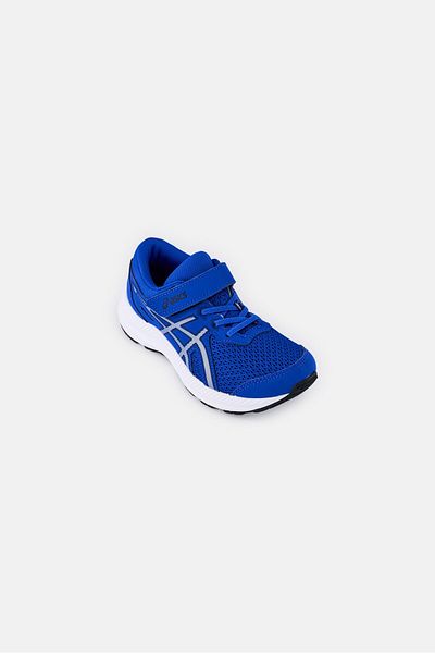 Asics Kids Boy Contend 8 Ps Velcro Closure Outdoor Shoes, Blue