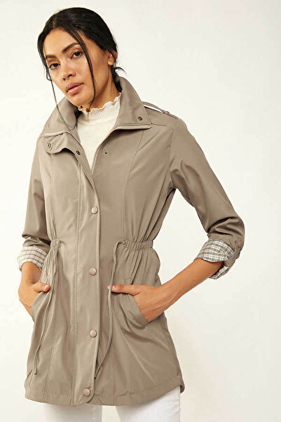 Bigdart Beige Women's Trench Coat 5669