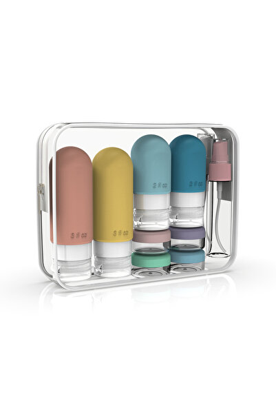 Choice5 مجموعة زجاجات سفر مانعة للتسرب من السيليكون، مكونة من 16 زجاجة، 4 عبو...