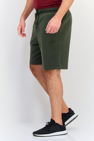 Puma Men Sportswear Fit Drawstring Outdoor Shorts, Green