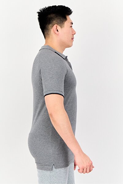 Puma Men Slim Fit Short Sleeves Outdoor Polo Shirt, Grey