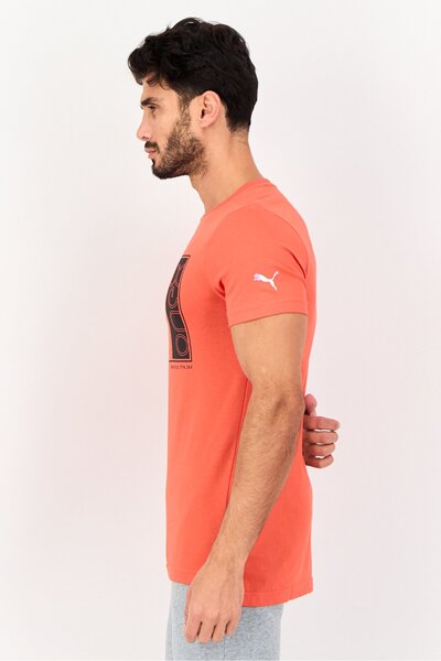 Puma x One8 Men Sportswear Fit Short Sleeve Outdoor T-Shirt, Red