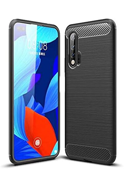 ozone جراب Huawei Nova 6، نسيج كربوني مصقول، رفيع للغاية، خفيف الوزن، مرن، غط...