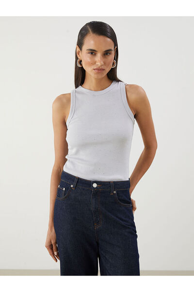LC Waikiki Quality Parts from Celebi Store |   Crew Neck Stoned Women's Tank Top