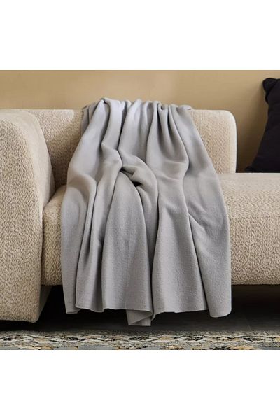 Home Box Atlanta Solid Recycled Polar Fleece Twin Blanket - 150x200 cm
