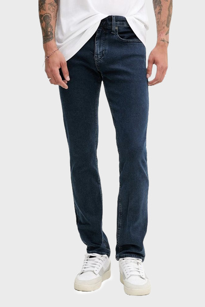 Tommy Jeans Pamuklu Slim Fit Normal Bel Düz Paça Jeans Erkek KOT PANTOLON DM0...