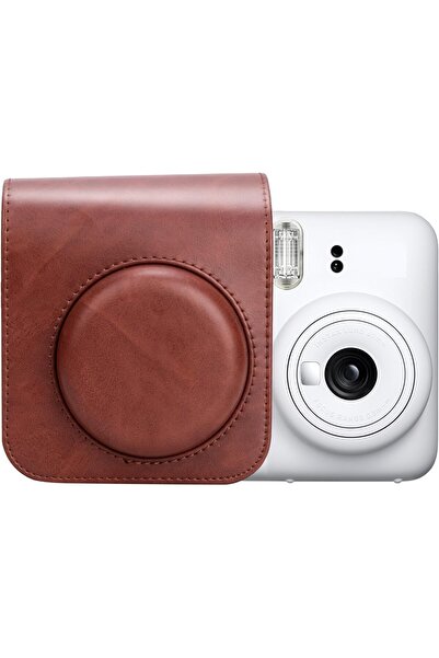 O Ozone حقيبة كاميرا من جلد البولي يوريثان لكاميرا فوجي فيلم إنستاكس ميني 12 ...