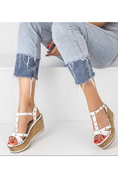 DYG STORE Zimba Patterned Women's Wedge Heel Shoes