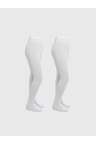 LC Waikiki Timeless Recommendations from Timeless Store |   Basic Girls' Pantyhose 2-Pack