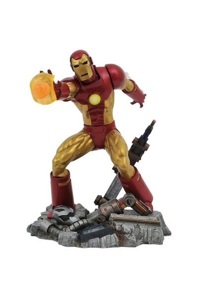 Diamond Select Figurină Iron Man din benzi desenate Marvel Gallery, 23 cm