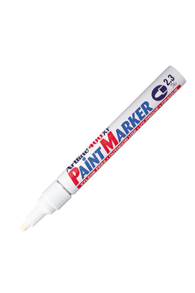 artline MarkörKalm 2.3 Mm Yuvarlak Uçlu Beyaz Ek400Xf (12 Li Paket)