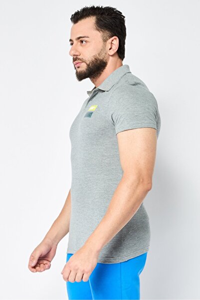 Puma Men Slim Fit Short Sleeve Outdoor Polo Shirt, Grey Heather