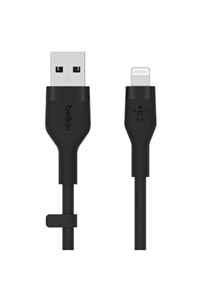 Belkin Cablu de încărcare Belkin, Boost Charge Flex, silicon, USB-A la Lightning, 1 m, negru