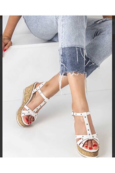 DYG STORE Zimba Patterned Women's Wedge Heel Shoes