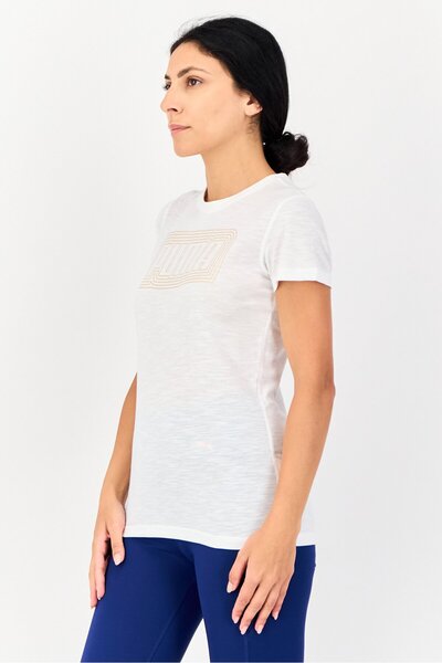 Puma Women Sportswear Fit Short Sleeve Outdoor T-shirt, White