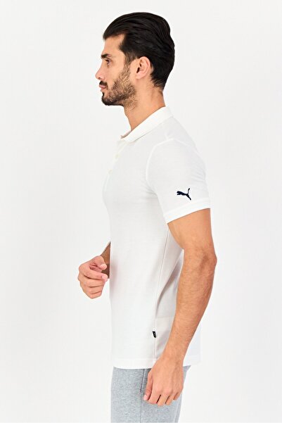 Puma Men Slim Fit Short Sleeve Outdoor Polo Shirt, White