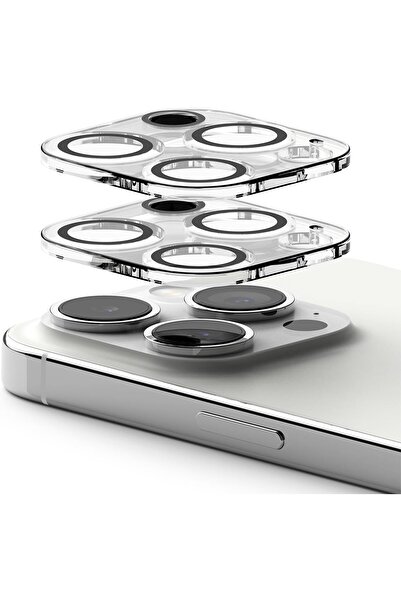 Ringke واقي عدسة الكاميرا من الزجاج المقوى لجهاز iPhone 15 Pro | عبوة من قطعتين
