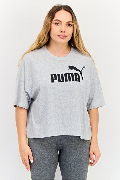 Puma Women Sportswear Fit Short Sleeve Outdoor Top, Grey