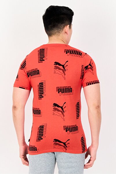 Puma Men Regular Fit Short Sleeve Outdoors T-Shirts, Red