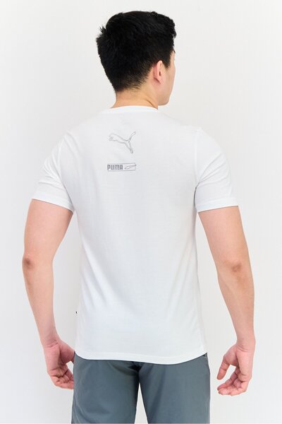 Puma Men Sportswear Fit Short Sleeves Outdoor T-shirt, White