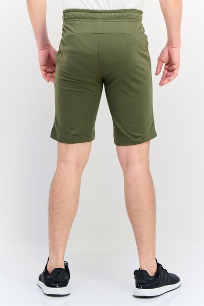 Puma Men Sportswear Fit Brand Logo Outdoor Shorts, Dark Green