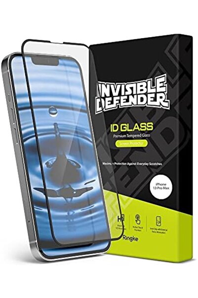 Ringke واقي شاشة آيفون ١٤ بلس / ١٣ برو ماكس | تغطية كاملة غير مرئية | أسود