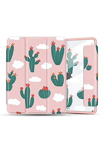 O Ozone جراب iPad 10.2 / Air 3 10.5 2019 | جراب واقٍ مقاوم للصدمات من مادة TPU الناعمة بنقشة زهور | وردي