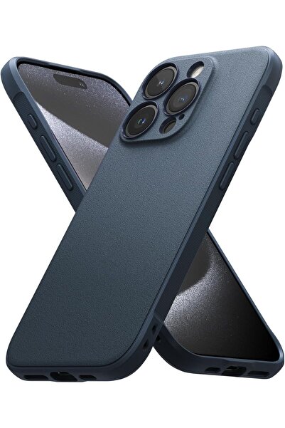 Ringke غطاء حماية لجهاز iPhone 15 Pro Max Onyx Series باللون الأزرق الداكن