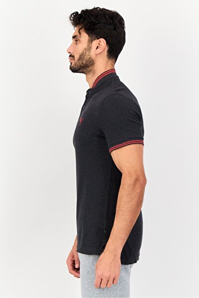 Puma Men Sportswear Fit Embroidered Logo Outdoor Polo, Dark Grey