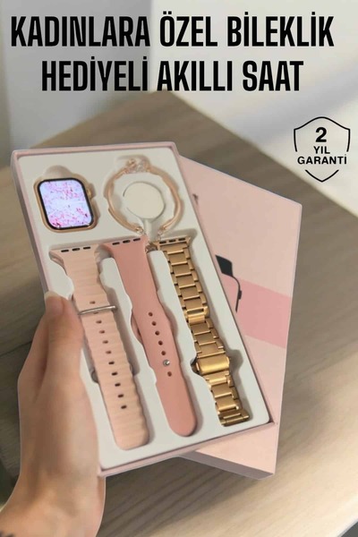 UCUZTEKNO Akıllı Saat Adımsayar, Nabız Takibi ve GPS Destekli Kadınlara Özel