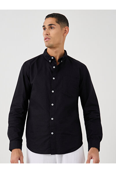 Styli Button Down Collar Regular Fit Oxford Shirt