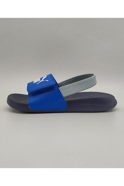 Puma Popcat 2.0 Back Strap Closure Slippers - Hyperlink Blue/White/Club Navy