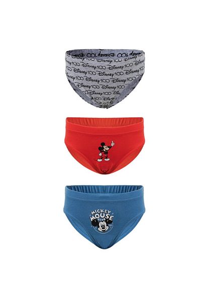 Mickey Mouse Set of 3 boys' briefs, 100% cotton, multicolor, Disney, Mickey Mouse