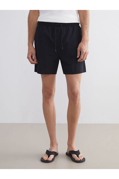 LC Waikiki Black Short Length Men's Swim Shorts