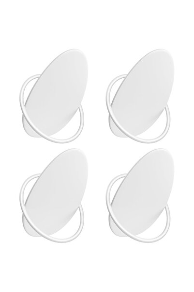 OEM SONGMICS Set 4 carlige perete, design oval din otel, 5 kg per carlig, 9x5...