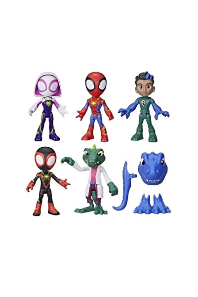 Hasbro Set figurine Spidey, Hasbro, Spin, Ghost-Spider, Lizard, Reptil, 10cm, multicolor