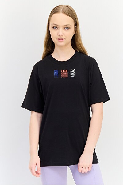 Puma Women Sportswear Fit Short Sleeve Outdoor T-Shirt, Black