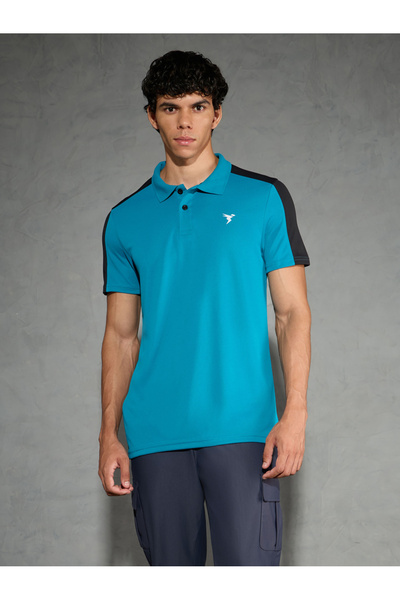 Technosport By Styli Men Color Block Relaxed Fit Polo