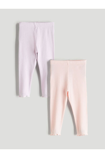 LC Waikiki Quality Parts from Celebi Store |   Baby Girl Leggings with Elastic Waist 2 Pack
